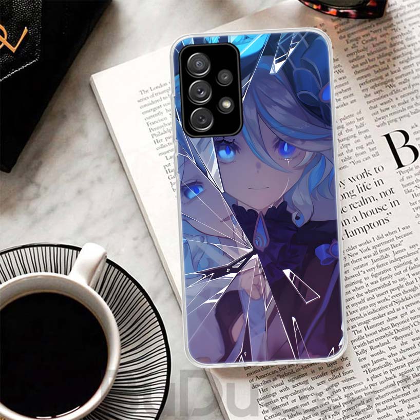 Genshin Impact Furina Cover For Samsung Galaxy A52 A42 A32 A22 A12 A50 A51 Phone Case A70 A71 A40 A41 A30S A31 A20E A21S A10S Ga