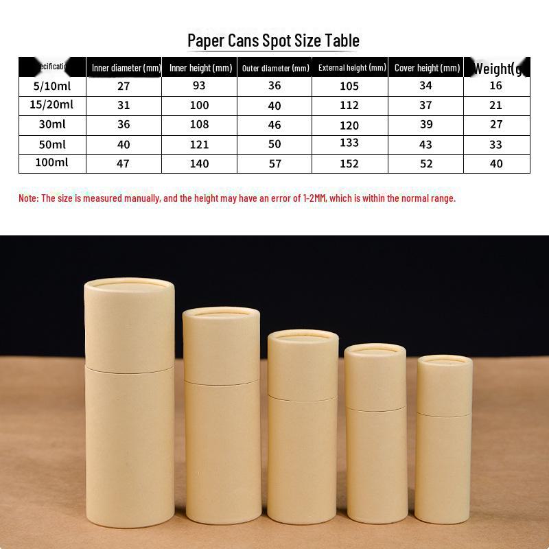 Spot Dropper Bottle Essential Oil Kraft Paper Tube Packaging with Custom Logo