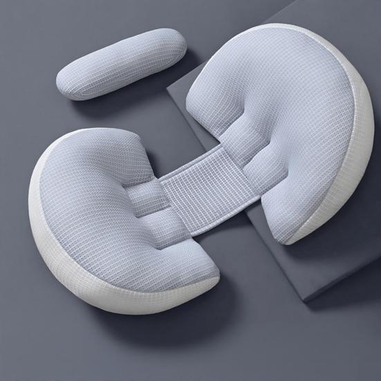 Yousheng Pregnancy Pillow with Adjustable Belly Wedge Travel-friendly Pregnant Pillow Ergonomic Design Abdomen Back Body Support Pillow