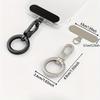 Stainless Steel Phone Lanyard Clip Patch 360° Rotatable Anti-lost Phone Case Hanging Rope Snap Detachable Ultra-thin