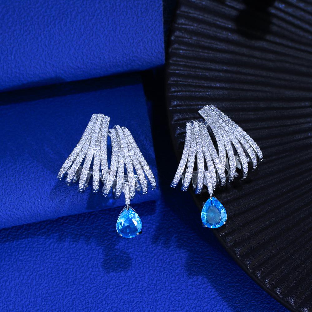 Needle Light Luxury Temperament Light Luxury Earrings Hollow Multi-Circle Exquisite Earrings