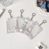 Acrylic 3 inch Photocard Holder Glitter with Pendant Keychian Photo Frame Keychain Bus Card Credit ID Bank Card Holder