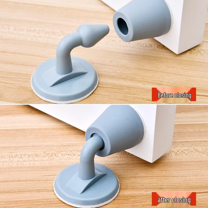Honggong Punch-Free Silicone Floor Door Stopper