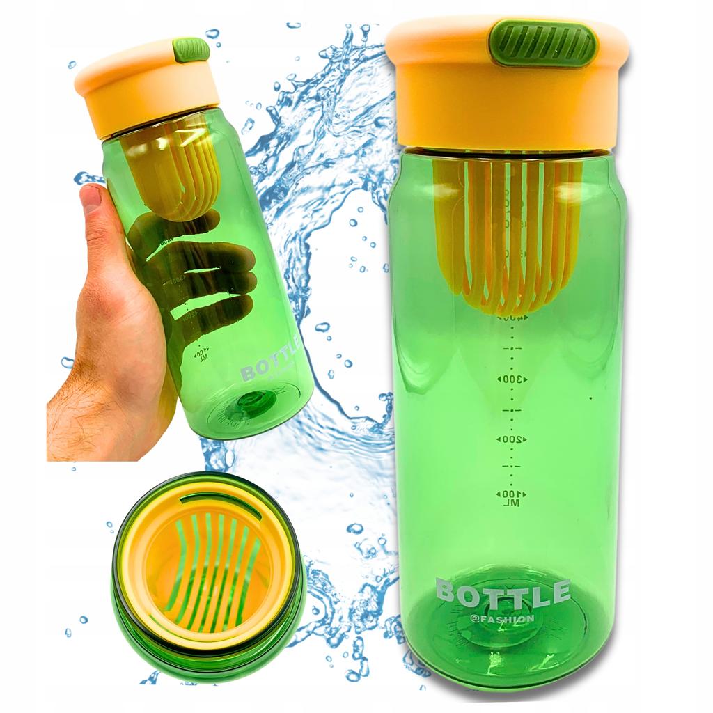 Durable Sports Water Bottle With Graduated Filter 650 Ml