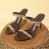 2025 Summer New High  Women's Stiletto Sandals Small Size  Open Toe Sandals  Open Toe
