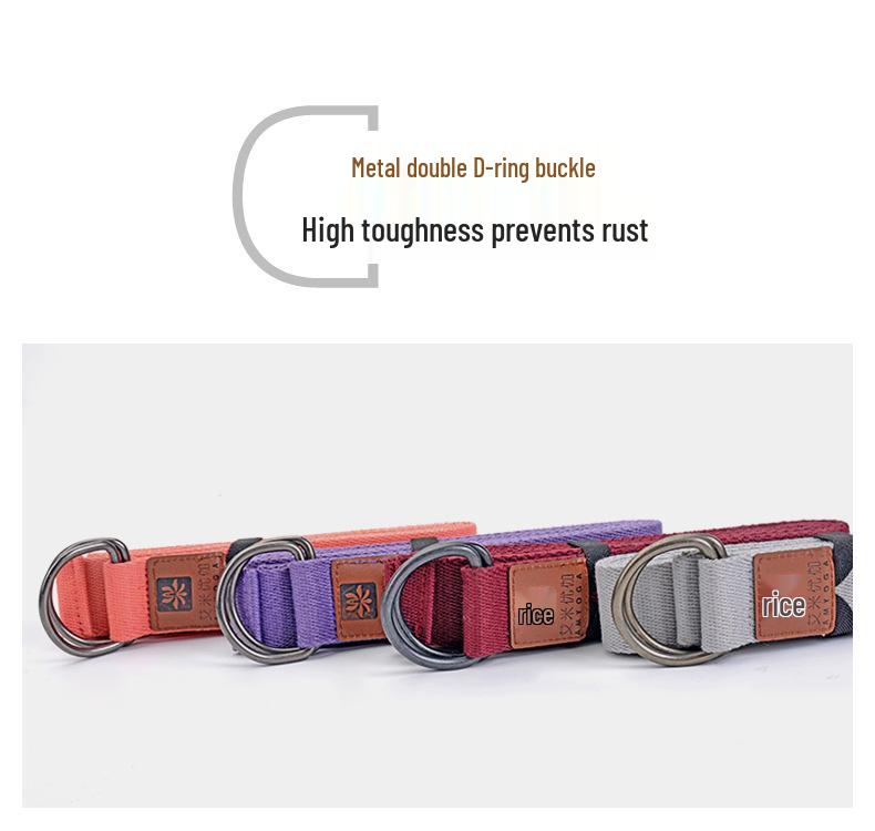 Enhanced Polyester Cotton Yoga Stretch Strap