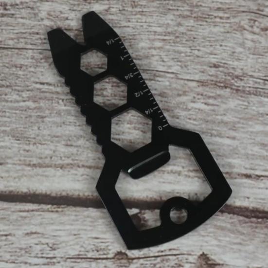 Multitool Klucz Wielofunkcyjny Nierdzewny Jednoczęściowa Konstrukcja EDC Narzędzie Outdoorowe Kempingowe z Wyciągaczem do Gwoździ Kluczem do Wspinaczki Górskiej