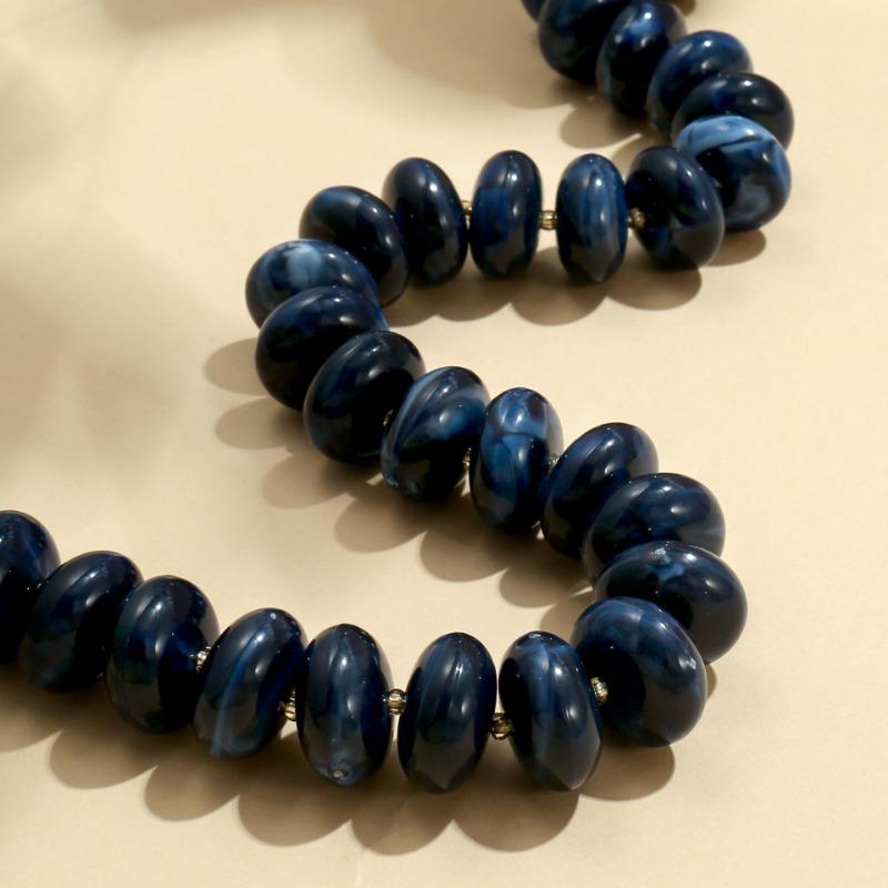 Collana Colorata Esagerata con Perline alla Moda per Donna Design di Nicchia Collana Impilabile Versatile