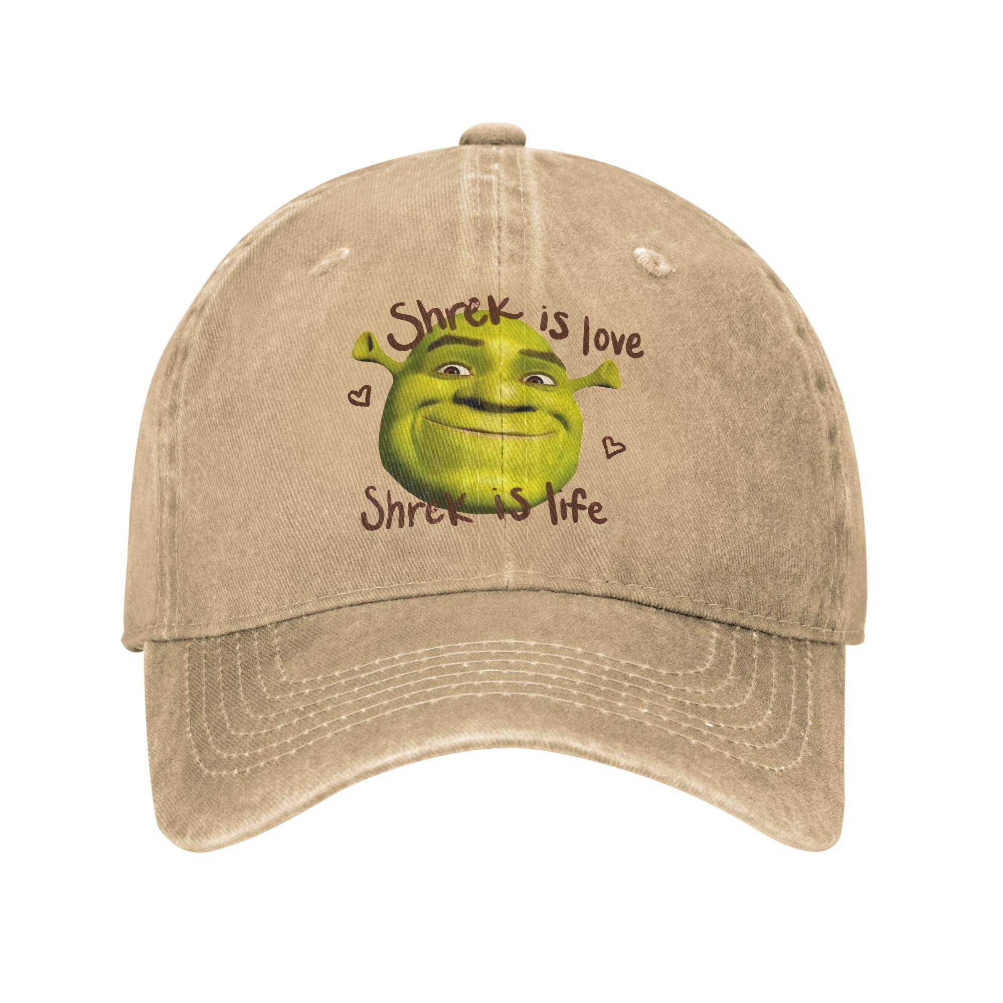 

Shrekes is Love Shrek is Life Accessories Baseball Cap Men Women Fashion Hats Cap Adjustable Trucker Hat One Size