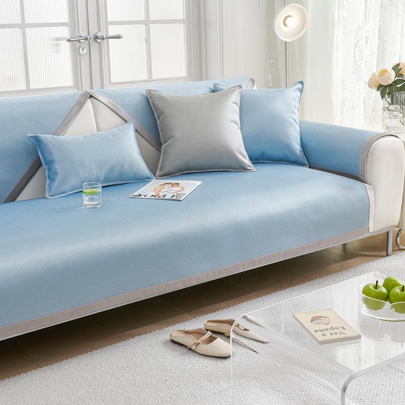 New Sofa Cushion Universal Ice Silk Sofa Cushion For All Seasons, Anti-Cat Scratch Sofa Mat Seat Cushion Non-Slip