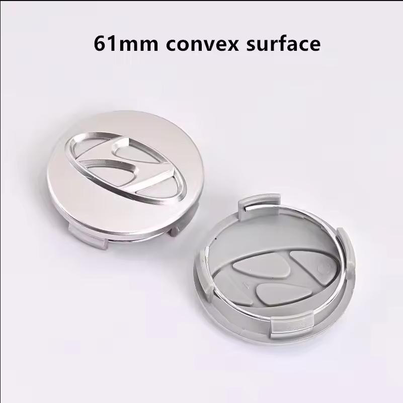 ABS 65/56/61/60mm 3D Car Emblem Wheel Hub Center Cap Badge Covers Accessories For Hyundai I10 I20 I30 Getz Accent Elantra Santa