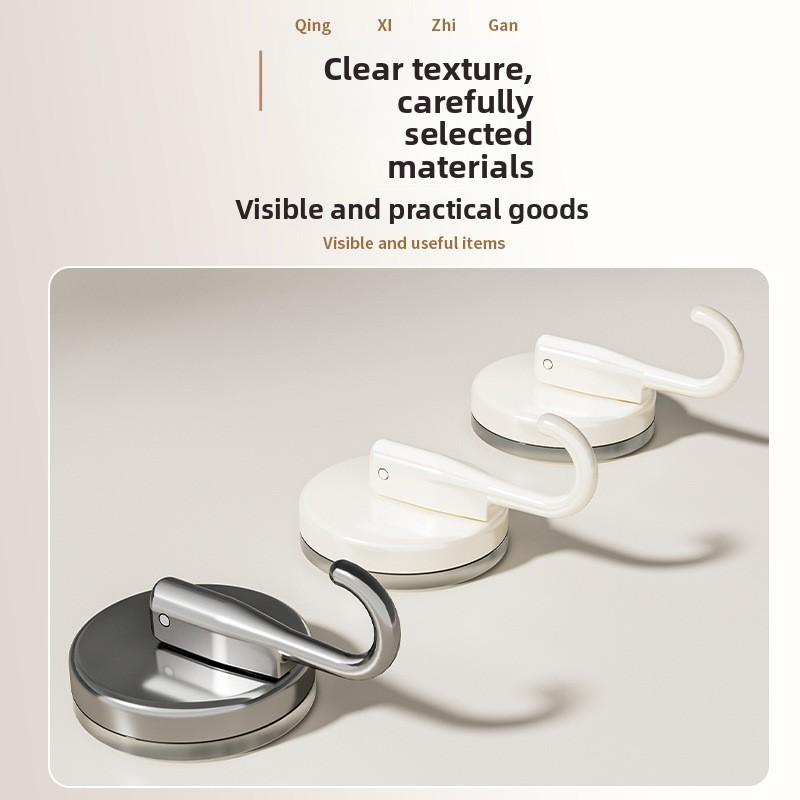Modern Minimalist Plastic Suction Cup Hook For Kitchen Bathroom Wall Mounting Strong Hold