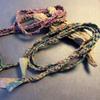 Cintura Artistica in Cotone e Lino Tessuta a Mano da Donna - Versatile, Decorazione Vita a Tre Usi.