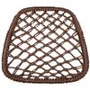 Adjustable Steel Pipe Lumbar Support Cushion - Handwoven Backrest for Car, Office, or Home Use