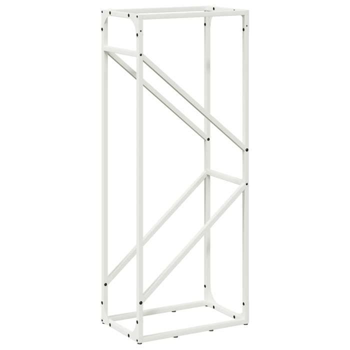 VidaXL Firewood Rack White 40x25x100 Cm, Fireplace Log Holder, Log Holder, Log Rack, 864332