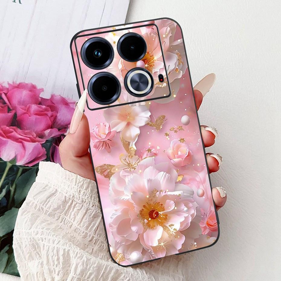 Cute Painting Phone Case For Infinix Note 40 40Pro Pro+ Soft Silicone TPU Back Cover For Infinix Note40 Pro Plus Cases Bumpers