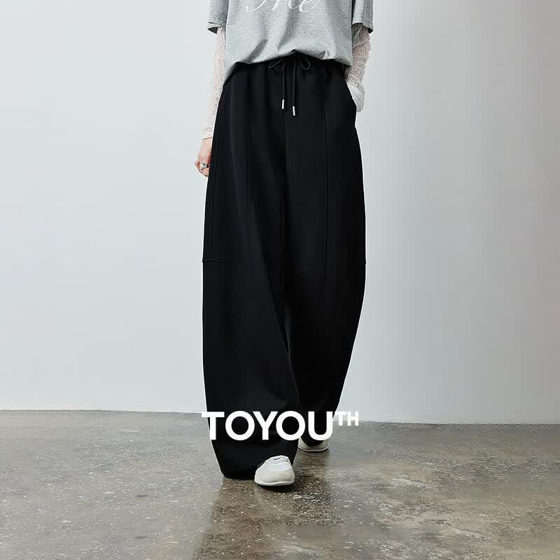 Chuyu Women s Loose Fit Curved Leg Sweatpants S