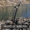 Stainless Steel Fishing Rod Holder with Silicone Head Luminous Telescoping