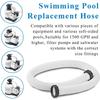 1.5in Diameter Pool Filter Pump Hose with Hose Adapters Pool Sand Filter Pump Hose for Intex Pool Sand Filter Pumps