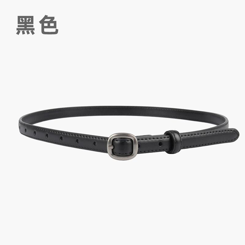 Fine Leather Women'S Belt Belt With Jeans Casual Pants Dress Women'S Simple Decorative Small Belt