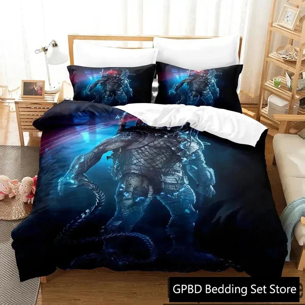 3D Print Movie The Predator Comfortable Duvet Quilt Cover Pillowcase Bedding Set Children Bedroom Decoration Home Textile