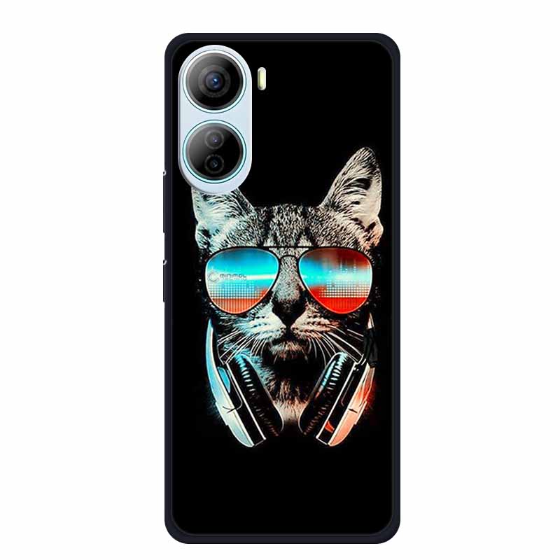 For ZTE Libero 5G IV Case Animals Silicone TPU Back Cover Soft Phone Cases for ZTE LiberoIV 5GA302 Protector Wolf Cool New Shell