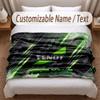 Fendt Printed Flannel Blanket Custom Name Text Soft Warm Throw For Bedroom Holiday Gift