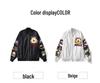 Men's Embroidered Baseball Jacket - Slim Fit, Casual Streetwear for Spring and Autumn
