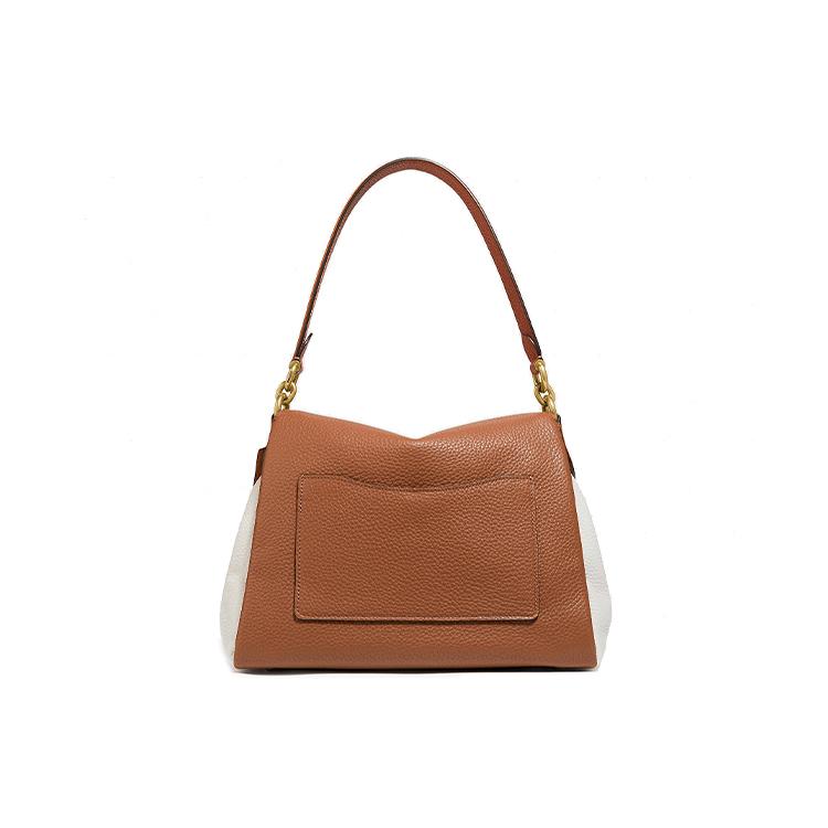 New COACH May Leather Flap Bag Crossbody Bag Shoulder Bag Women's Multicolor Vintage Khaki 4613-B4RGI