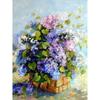 DIY Flower 5D Diamond Painting Cross Stitch Full Round Rhinestones Lilac Lavender Diamonds Hobby Home Decor