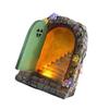 Fairy Door Solar Light Pixie Steps Miniature Magical Ornament Outdoor 15cm