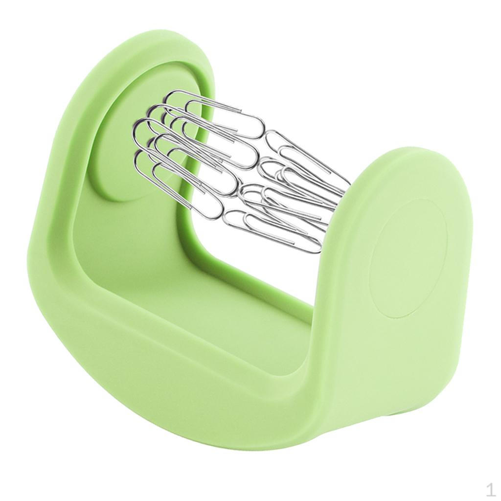 Органайзер-держатель для скрепок, кнопок, шурупов, гвоздей, зелёный