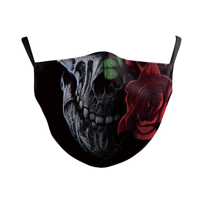 Funny Digital Print Cotton Face Mask Fashion Creative Dustproof Reusable Daily Protective Face Cover