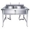 Beifu Stainless Steel Double Bowl Sink with Stand