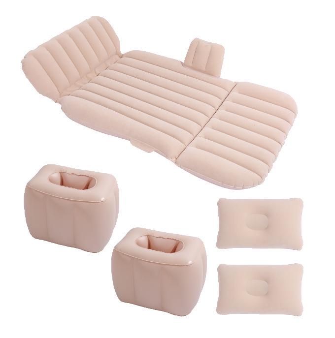 Car Inflatable Bed: 3/7 Split Folding Rear Seat Travel Mattress