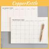Simple Tearable Monthly Plan Book With Smooth Writing Surface For Effortless Note Taking