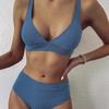 Padded Bikini 2025 Women Sexy Bikini Solid Swimsuit Women Swimwear Push Up Set Brazilian Bathing Suit Summer Beach Wear Swimsuit
