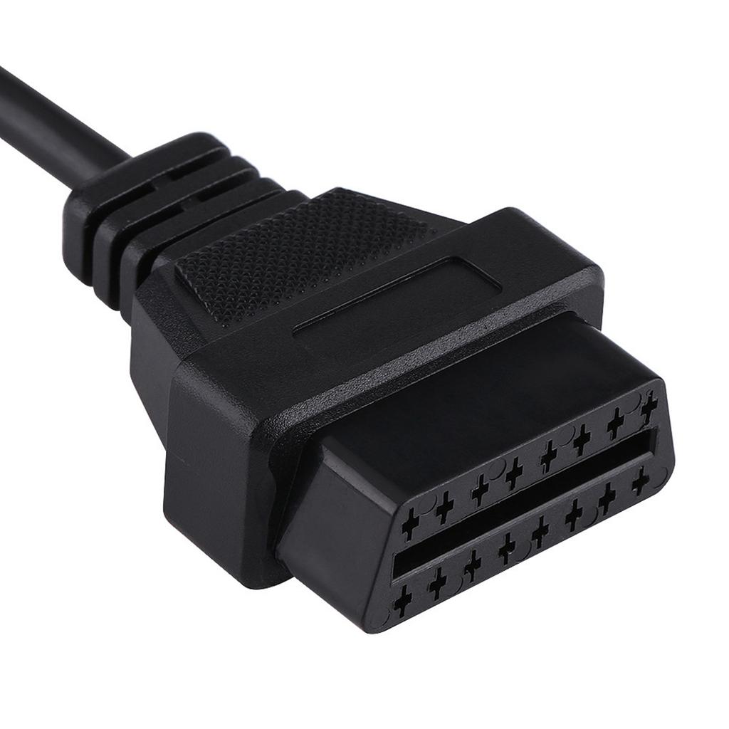 14 Pin 16 Pin Adapter Diagnostic Cable Black 40cm Length