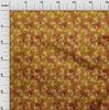 oneOone Cotton Flex Bright Red Fabric Batik Quilting Supplies Print Sewing Fabric By The Yard 40 Inch