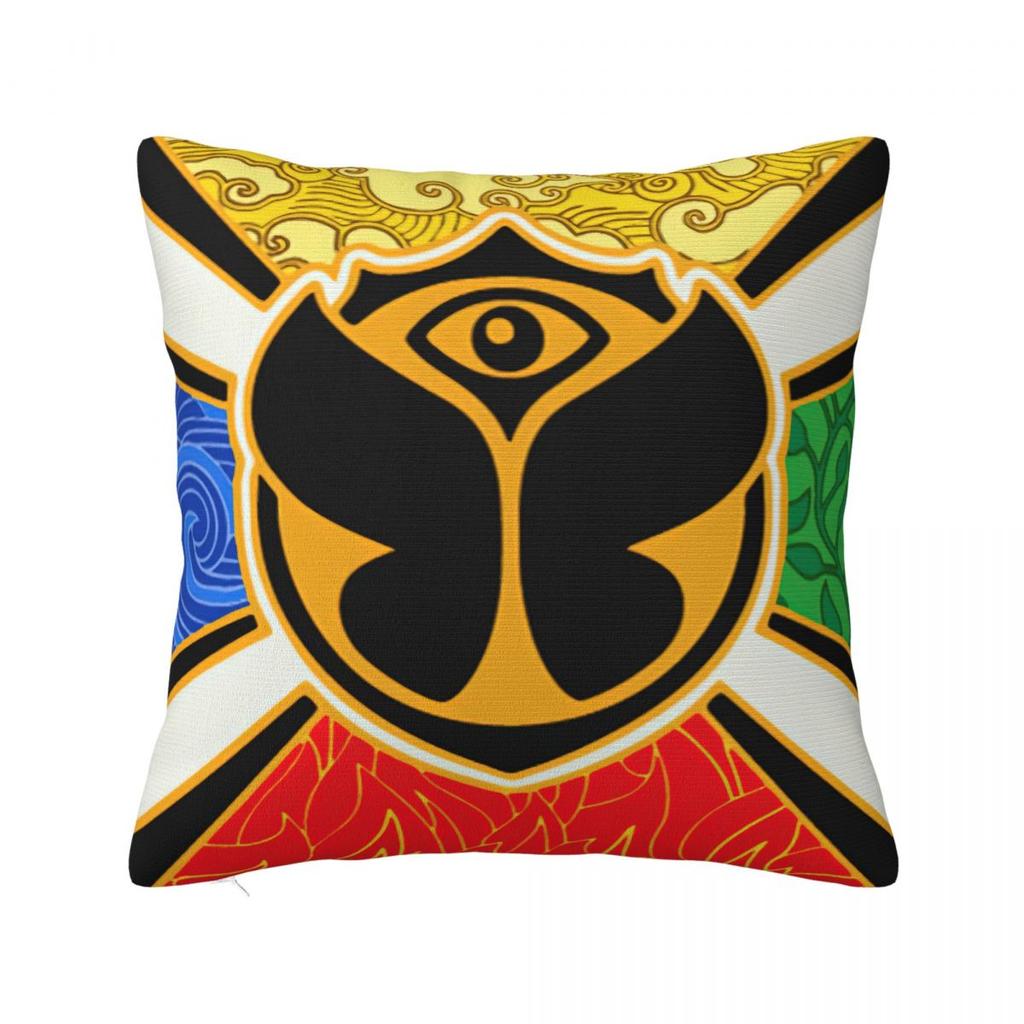 Tomorrowlandd Music Festival Pillow Case Butterfly Cushion Cover Awesome Zippered Decor Pillowcase For Sofa 45X45Cm
