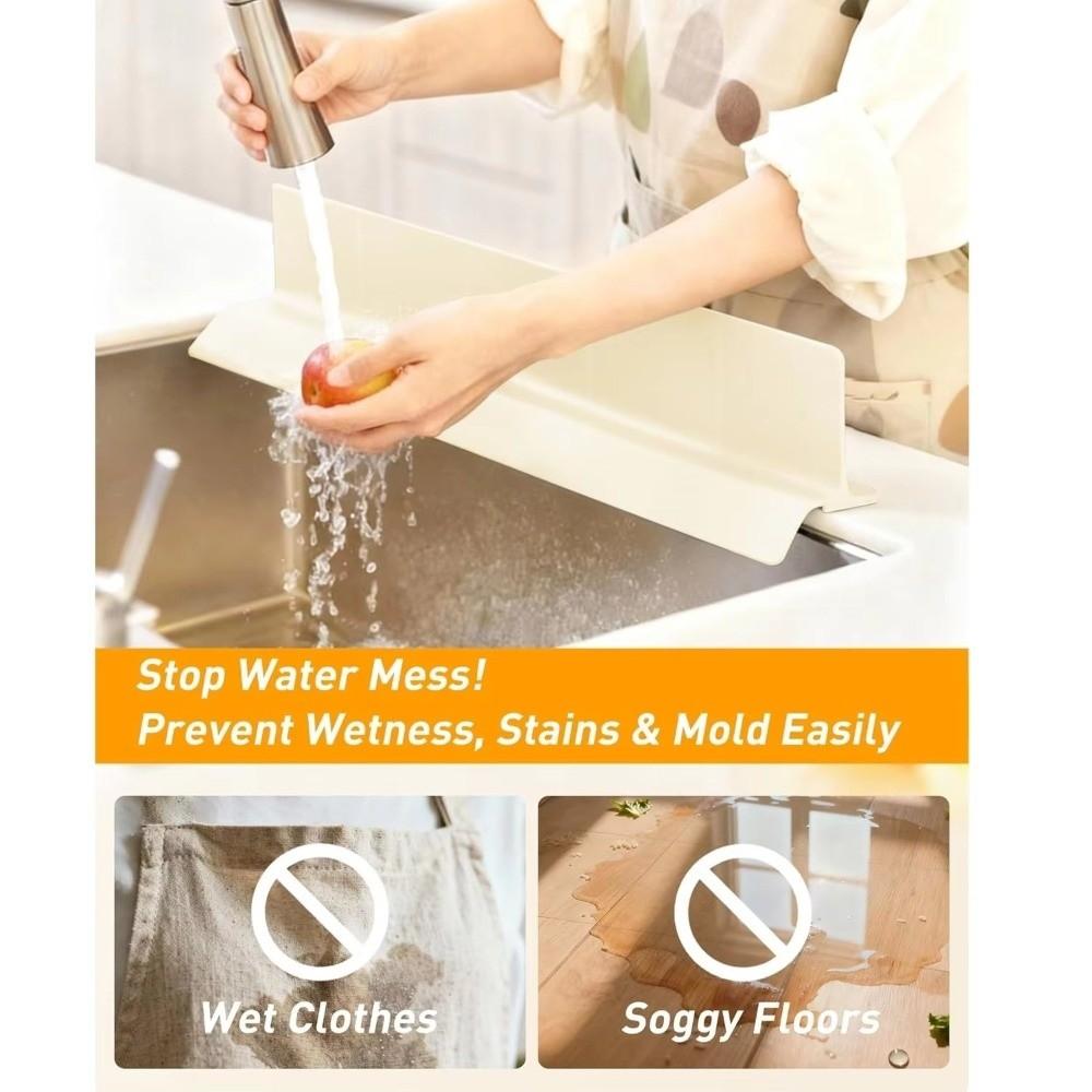 Spritzschutz-Silikon-Spülbecken-Barriere Flexible Spülbeckenklappe Spülbecken-Spritzschutzleiste Bar-Spülbecken