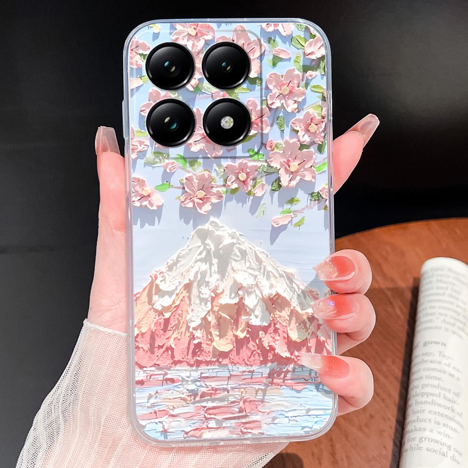For Xiaomi 15T 14T Pro Phone Case Lovely Fish Patterns Soft TPU Clear Silicone Bumper For Xiaomi 15TPro 14 T Lightweight Funda