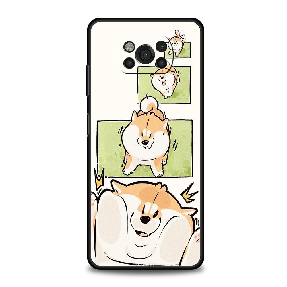 

Cute Corgi Dog Phone Case for Xiaomi Poco F7 F6 F5 F4 F3 X6 X5 X4 X3 NFC F7 Ultra M4 C51 C55 GT 5G Soft TPU Cover Fundas Capas Poco X5 Pro