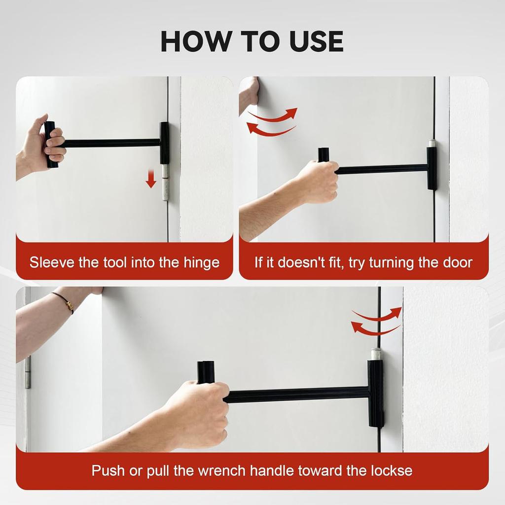 Door Hinge Adjustment Tool, Multi-Functional Hinge Tool for Home, Cabinet, Car Doors, Easy Installation and Adjustment