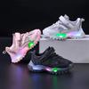 New Girl Sneakers Fashion Comfort Child Shoes Anti Slip Soft LED Lights Boy Shoes Trendy Spring Girl Shoe Simple Casual Shoe