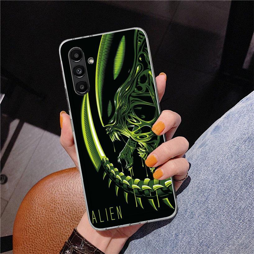 Coole A-Alien X-Xenomorph Handyhülle für Samsung Galaxy A17 A37 A57 A16 A26 A36 A56 A15 A14 A13 A55 A54 A53 A35 A34 A33 A25 A24 A