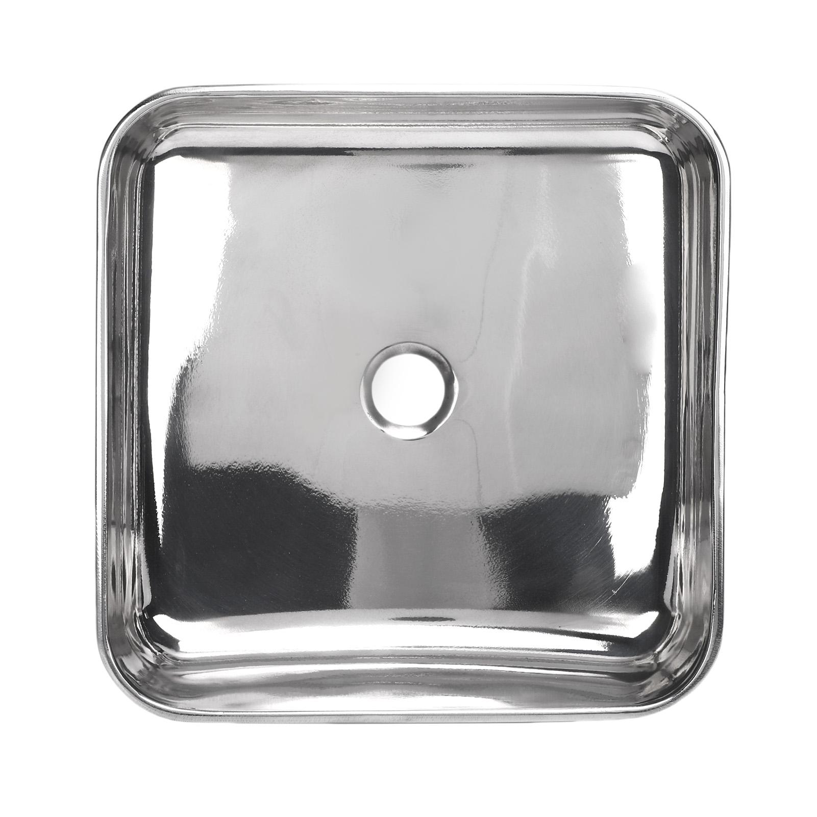 

12.28x12.28x3.39in Kitchen Sink 304 Stainless Steel 40mm Drain Port Large Capacity Bar Sink for RV Boat Kitchen Bathroom