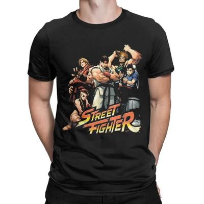 Street Fighter Sagat Muay Thai Gaming Hadouken T-Shirt für Herren Lässige Modal-T-Shirts Kurzarm-T-Shirt Rundhals-Oberteile