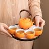 Lucky Travel Teaware Sets Tea Cup Outdoor Portable Storage Set Household Ceramic Tea Pot Gift