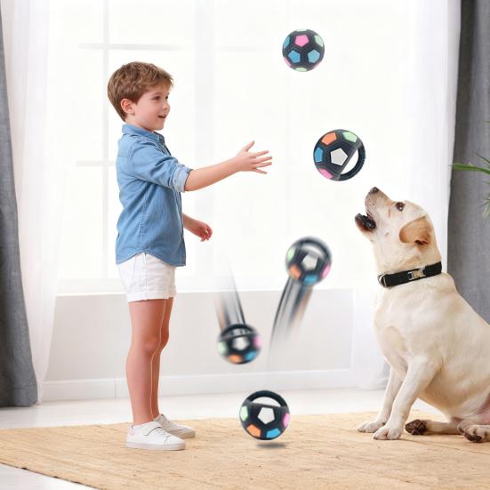 2Pcs Dog Toy Ball Kettlebell Design Rubber Squeaky Ball with Handle Interactive Toss And Fetch Toy for Medium Large Breeds Dogs Play Exercise